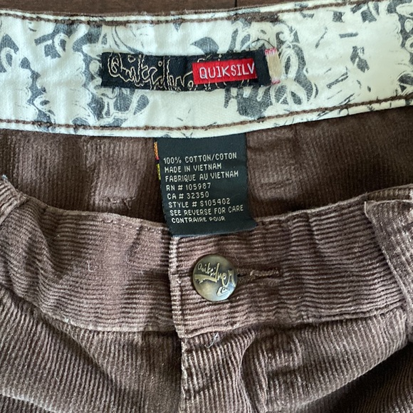 Quicksilver brown corduroy pants - Picture 3 of 3